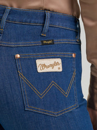 Wrangler x Lainey Wilson Cheeky Wide Leg Jean in Wrangler Blue