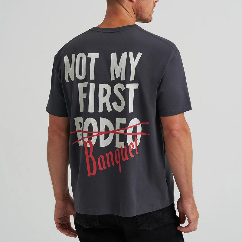 Wrangler x Coors Men's Rodeo Graphic T-Shirt in Black