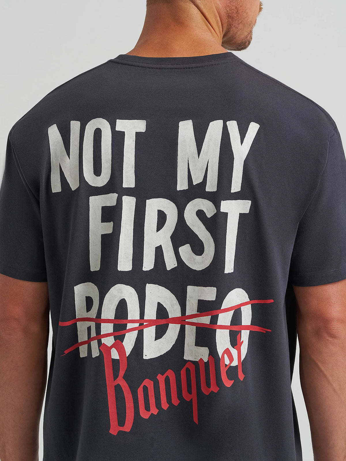 Wrangler x Coors Men's Rodeo Graphic T-Shirt in Black