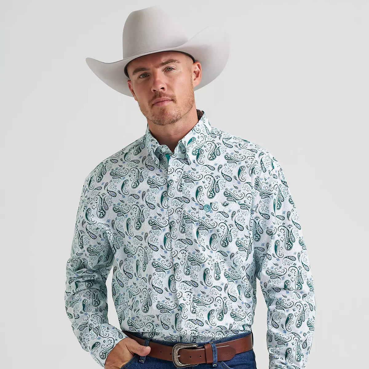 Wrangler Men's George Strait Button Down Shirt XL Wrangler Men's George Strait Button Down Shirt XL