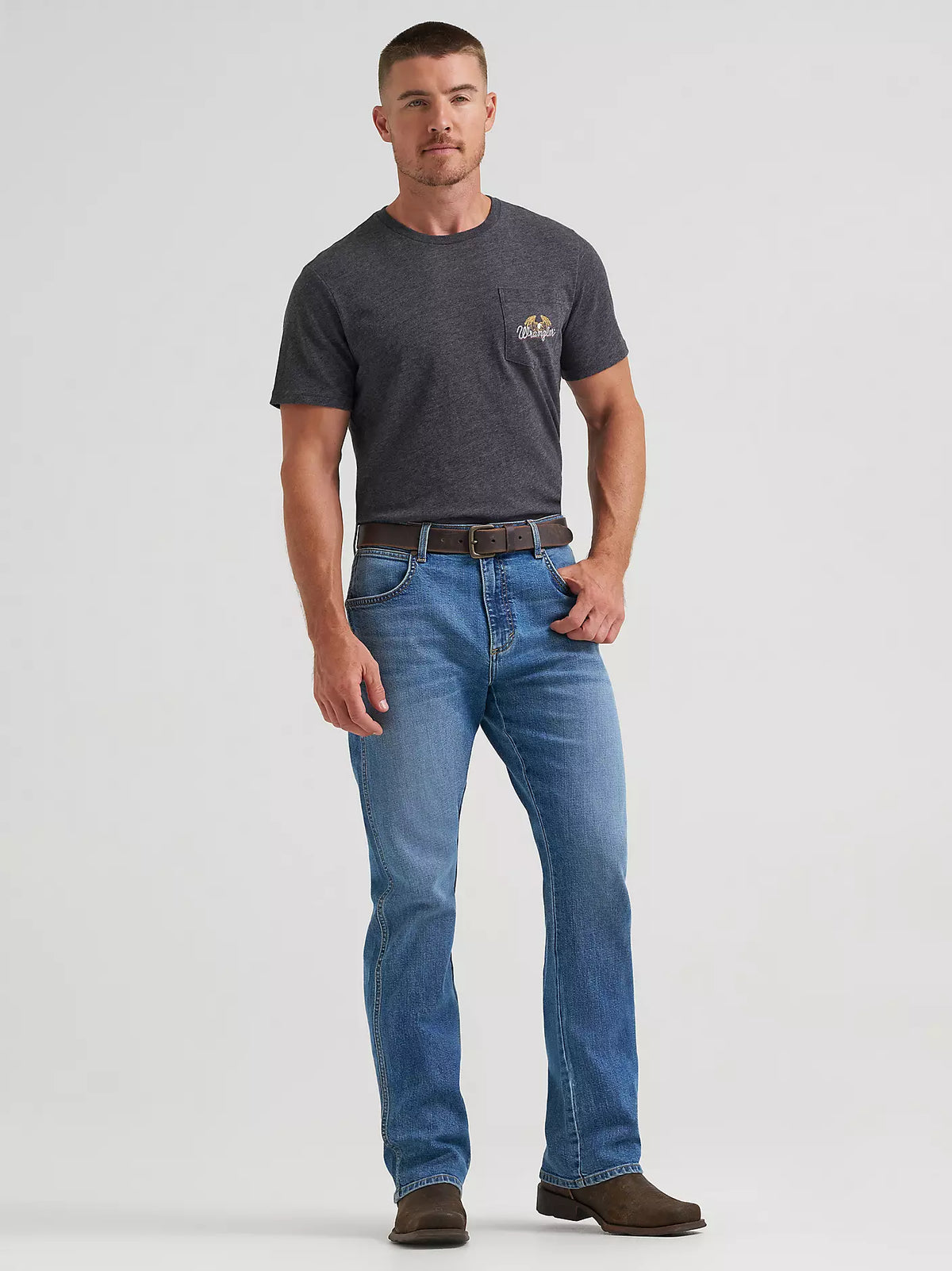 Wrangler Retro Men's Relaxed Bootcut Jean in Evan