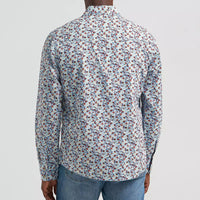 Wrangler Retro Premium Men's L/S Western Snap Shirt in Floral Fig (Available in Tall Sizes)
