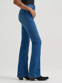 Wrangler Women's Bespoke High Rise Bootcut Jean in Pearl