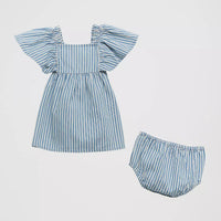 Wrangler Baby & Toddler Girl's Mini Stripe Dress in Blue
