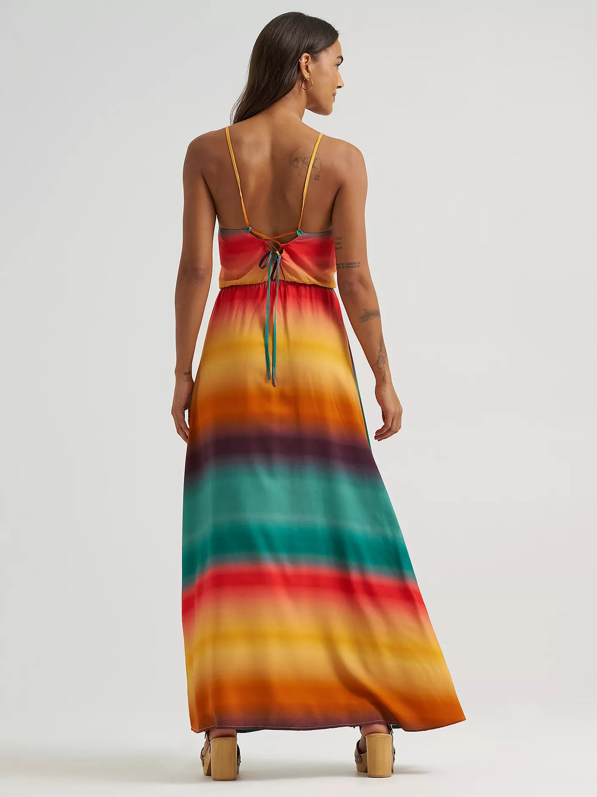 Wrangler Women's Sunny Strappy Maxi Dress in Yellow