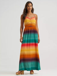 Wrangler Women's Sunny Strappy Maxi Dress in Yellow