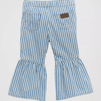 Wrangler Baby & Toddler Girl's Striped Ruffle Flare Jean in Jayda