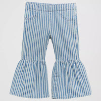 Wrangler Baby & Toddler Girl's Striped Ruffle Flare Jean in Jayda