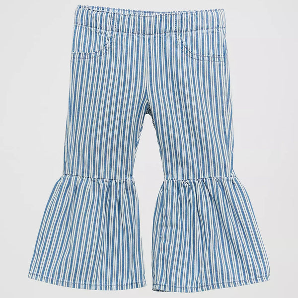 Wrangler Baby & Toddler Girl's Striped Ruffle Flare Jean in Jayda