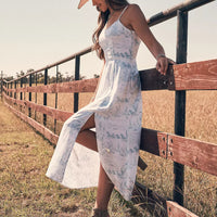 Wrangler Women's Tank Maxi Dress in Country Toile