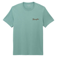Wrangler Men's Kneeling Cowboy Graphic T-Shirt in Oil Blue