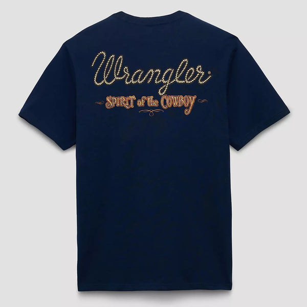 Wrangler Men's Spirit Flag Graphic T-Shirt in Pageant Blue