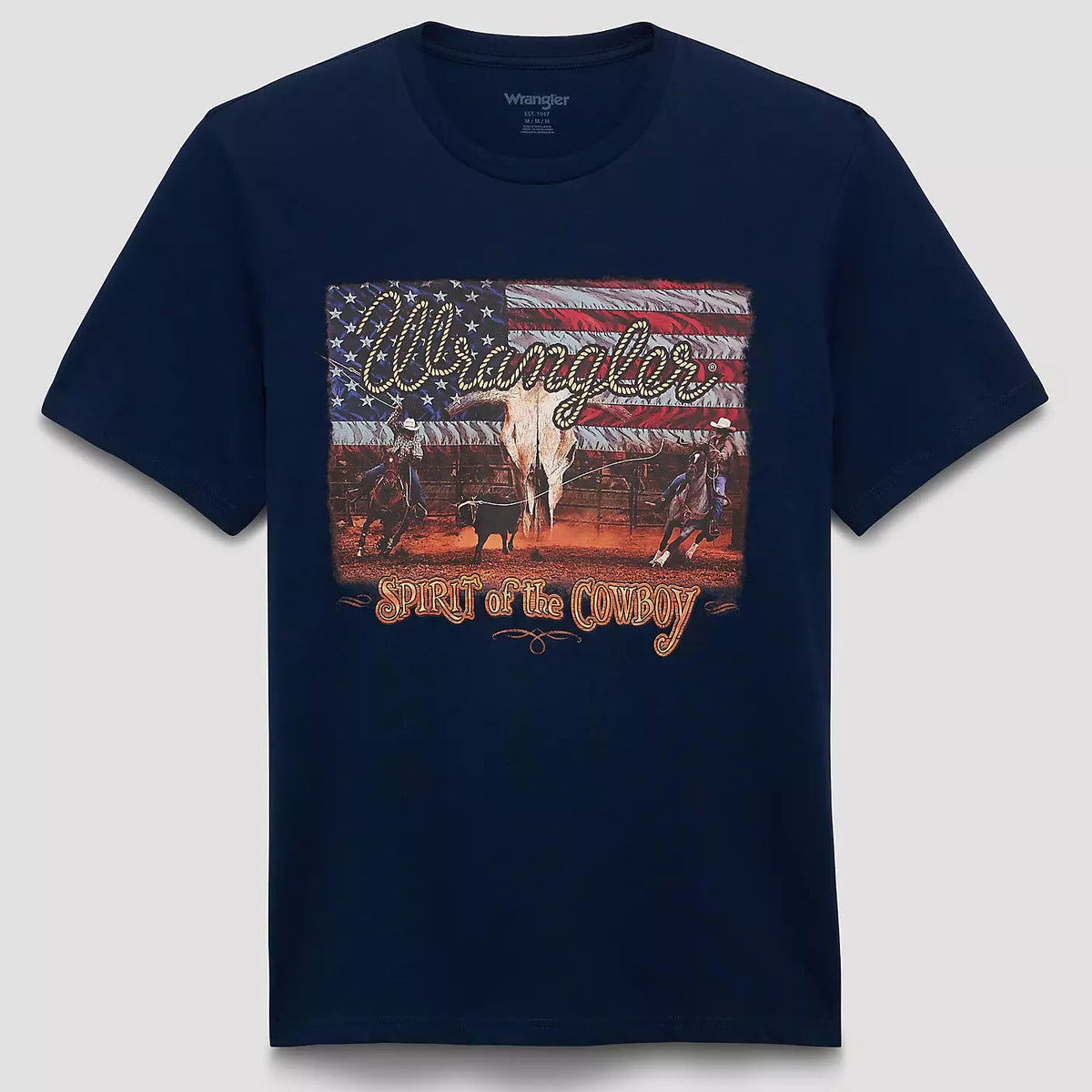 Wrangler Men's Spirit Flag Graphic T-Shirt in Pageant Blue