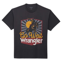 Wrangler Men's Go West Vintage Fit Graphic T-Shirt in Phantom