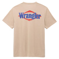 Wrangler Men's Graphic Pocket T-Shirt in Oxford Tan Heather