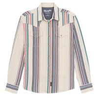 Wrangler Retro Premium Men's L/S Western Snap Shirt in Pastel Pop