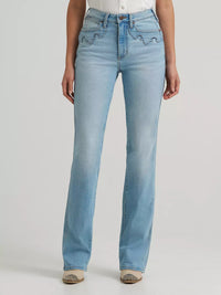 Wrangler Retro Women's Bailey High Rise Embellished Bootcut Jean in Aubrielle