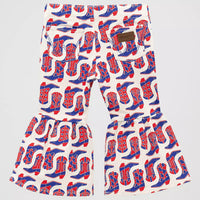 Wrangler Baby & Toddler Girl's Printed Ruffle Flare Jean in Casey