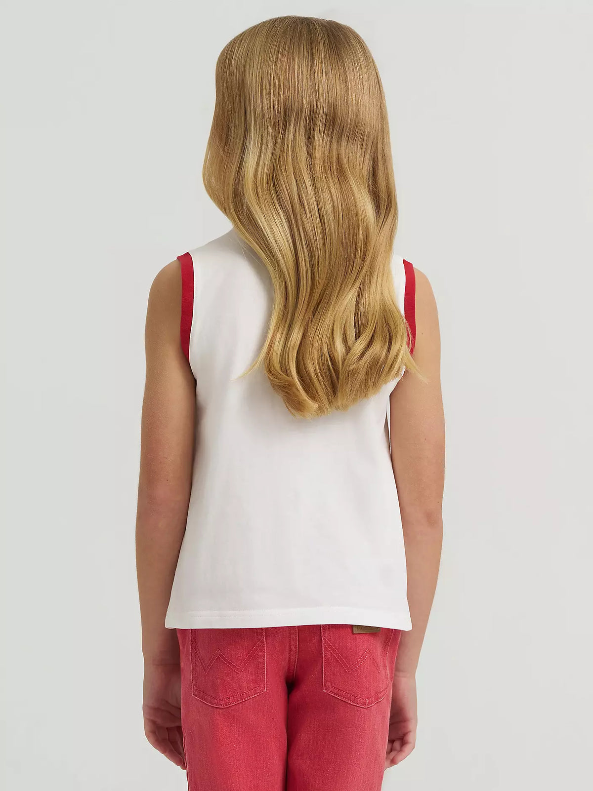 Wrangler x Lainey Wilson Girl's Gimme Some Slack Tank in White
