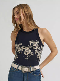 Wrangler x Lainey Wilson Cowboy Tank in Black