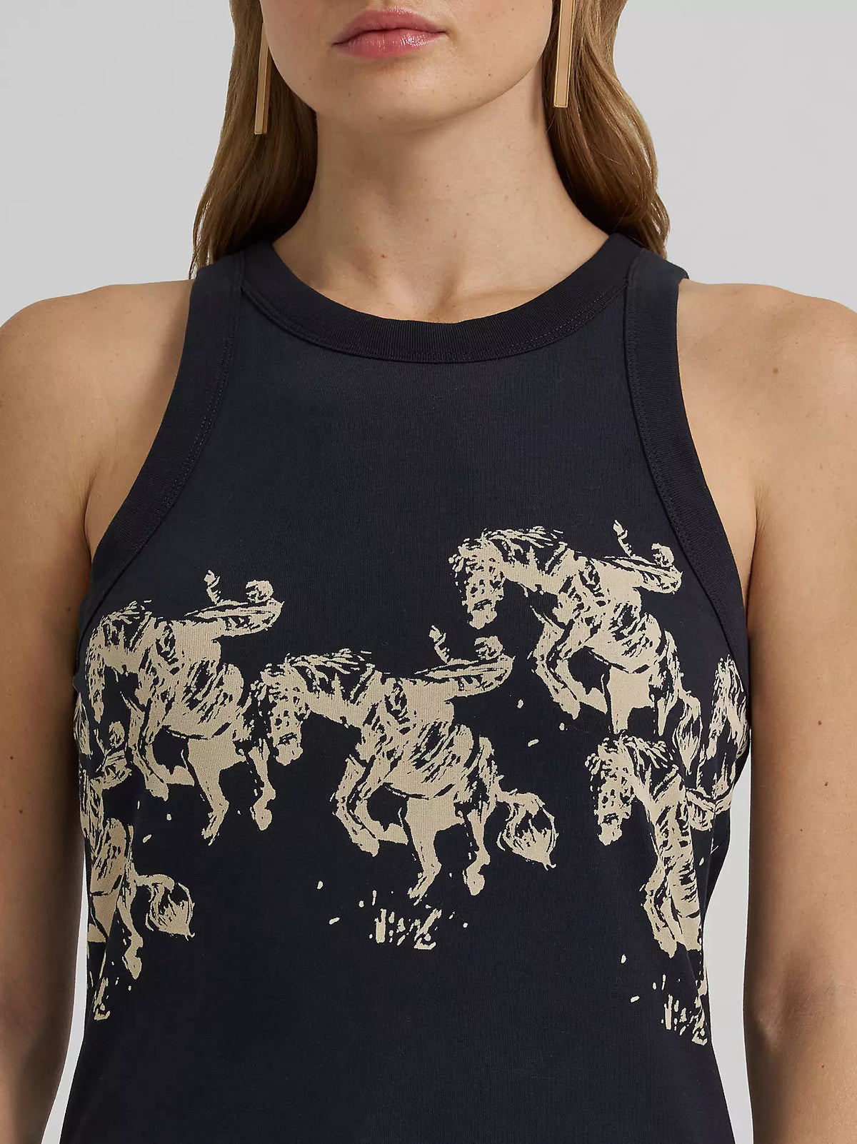 Wrangler x Lainey Wilson Cowboy Tank in Black