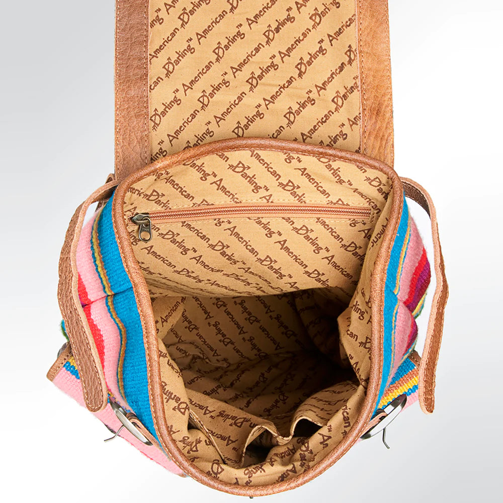 American Darling Serape Striped Saddle Blanket Backpack