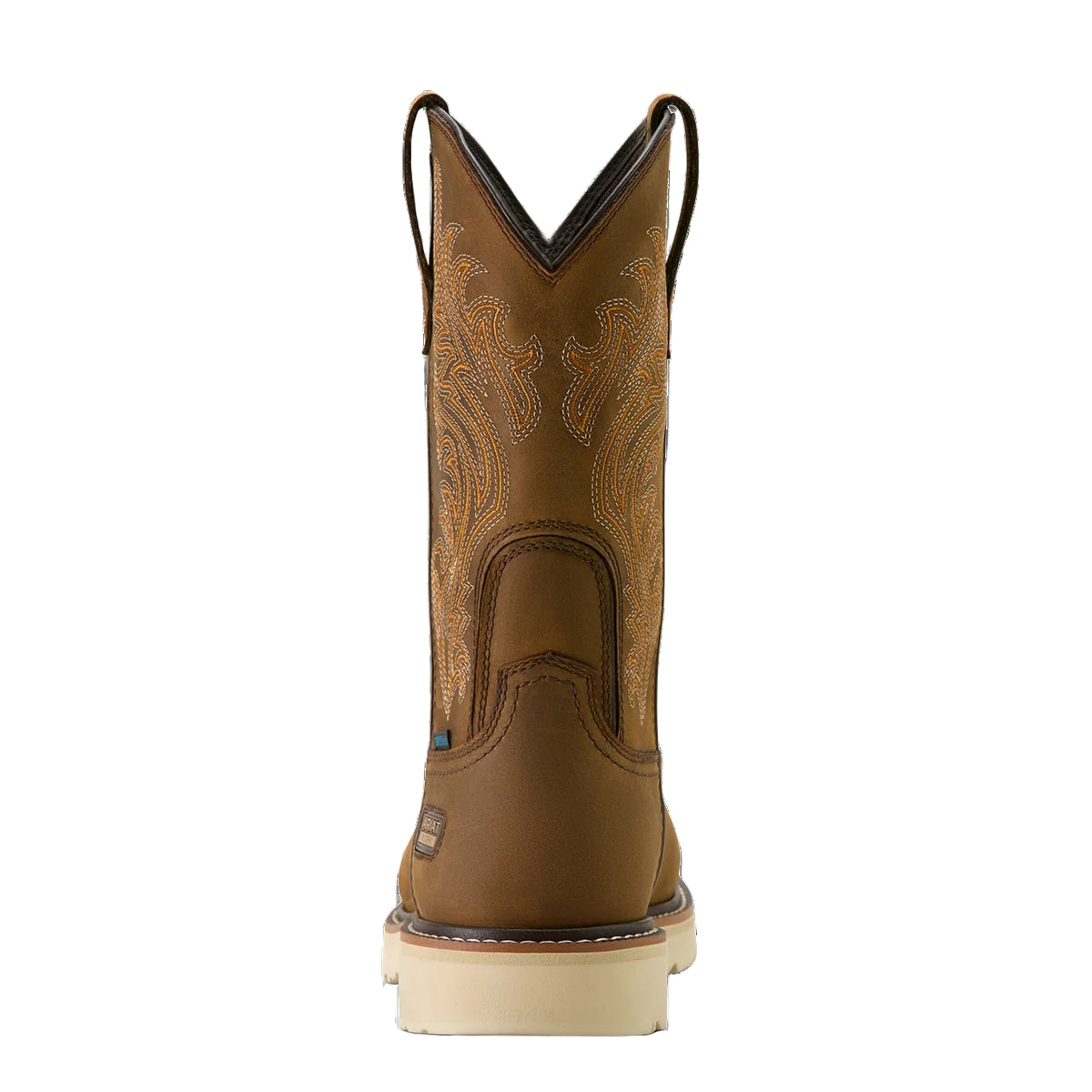 Ariat Men's Activator Argo Waterproof Round Toe Composite Toe Work Boot in Distressed Brown