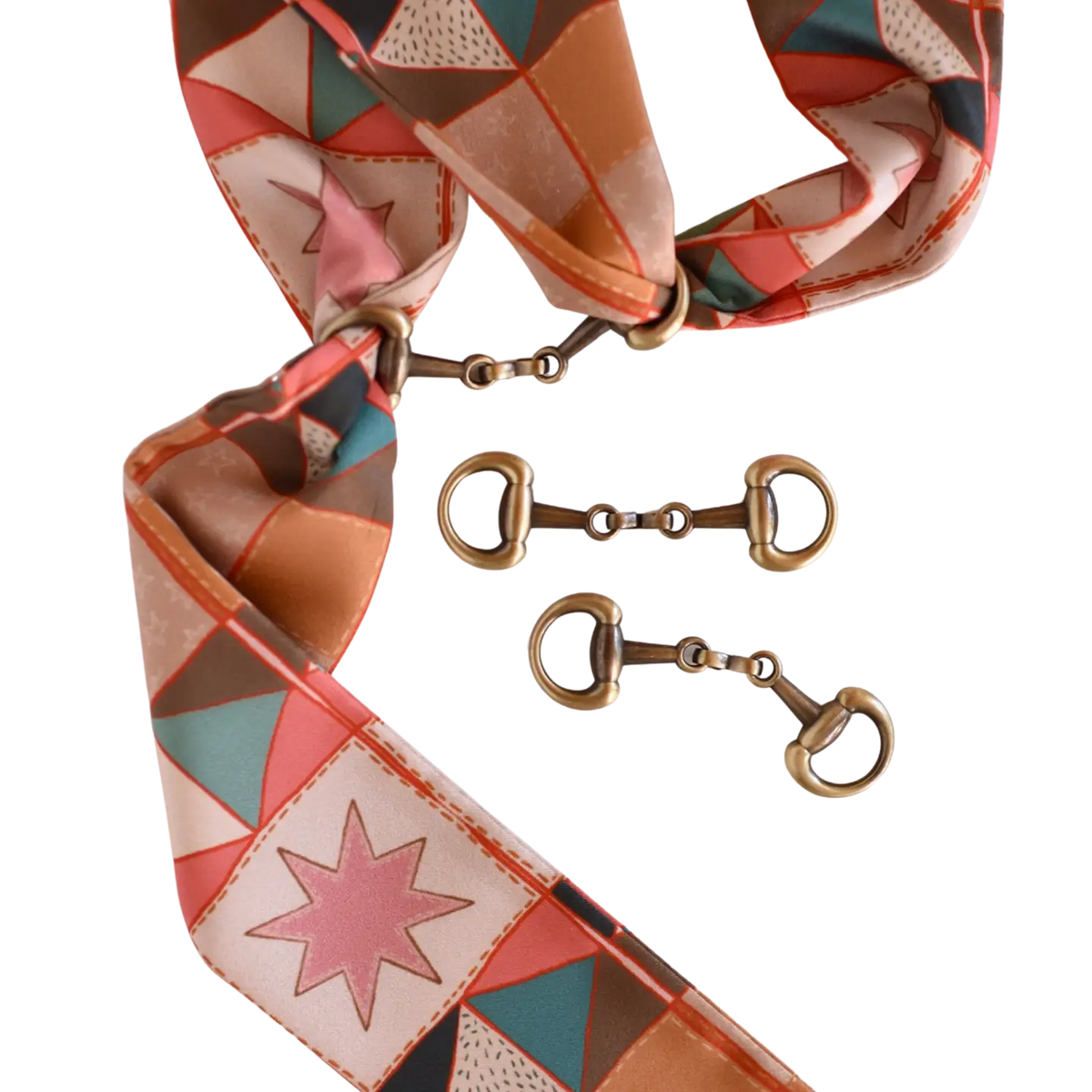 Snaffle Bit Twilly Scarf Slide (Available in 2 Colors)