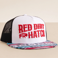 Red Dirt Hat Co. "Tribal" Hat in White & Black