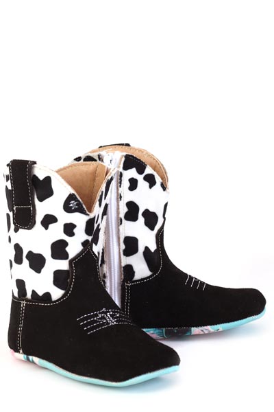 Tin Haul Infants' Cow-a-bunga Boot with Holy Cow I'm Cool Sole