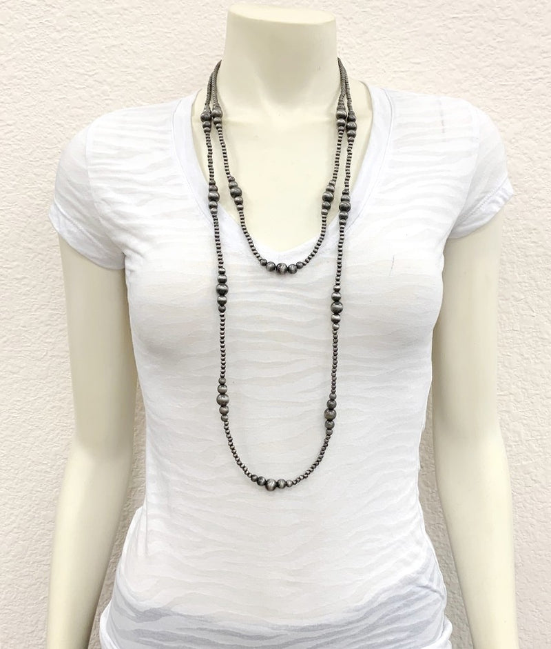 Two Strand Clustered Navajo Pearl Necklace