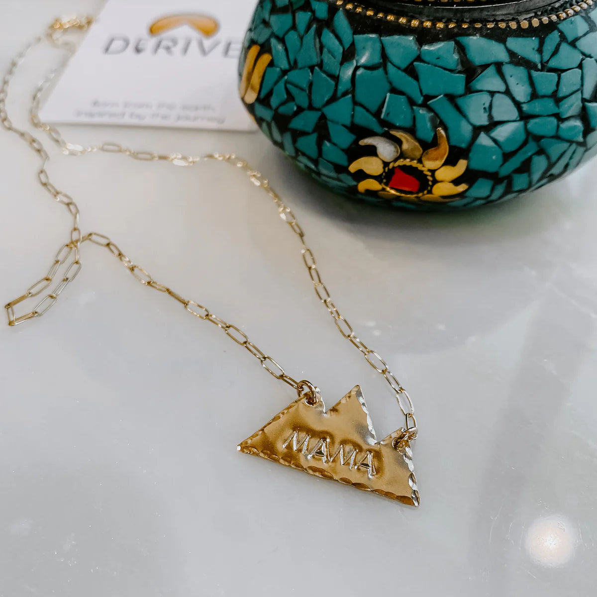 Derive 14k Gold Filled Mountain Mama Pendant Necklace