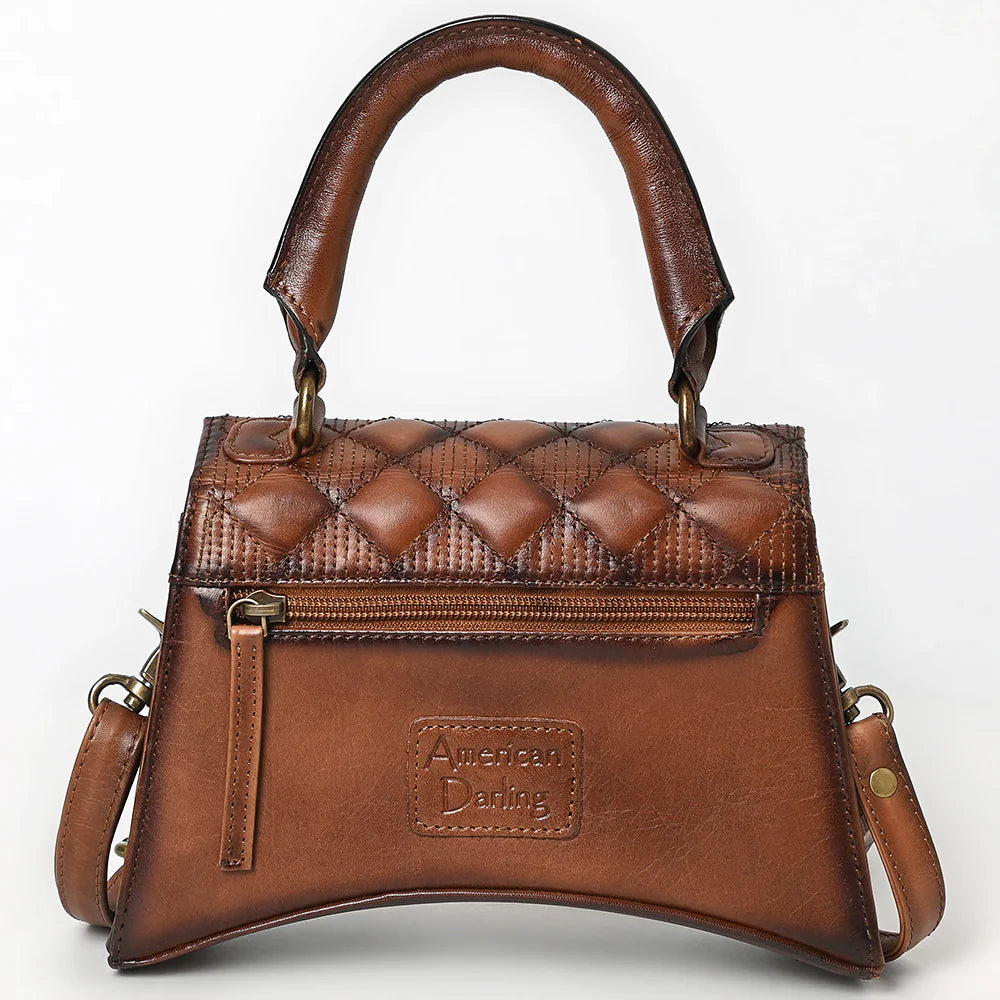 American Darling Mini Genuine Leather Western Quilted Handbag