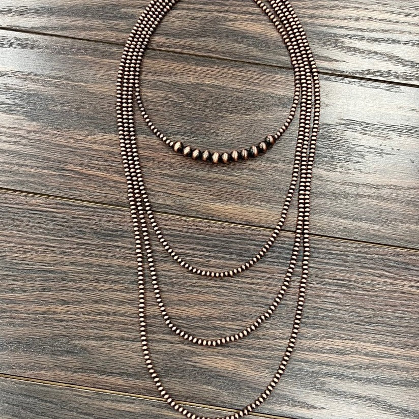 Four Strand Copper Navajo Pearl Necklace