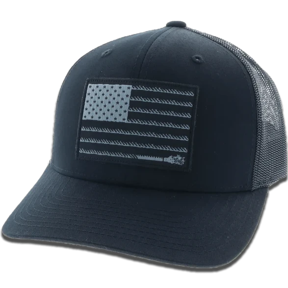 Hooey "Liberty Roper" Ball Cap in Black