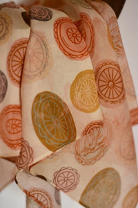Tirzah Lane Art Hand Drawn Silk Wild Rags (Various Prints Available)