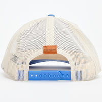 Stetson Mountain Label Patch Trucker Cap in Blue