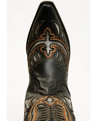 Corral Men's Cross & Wing Inlay Snip Toe Boots in Black