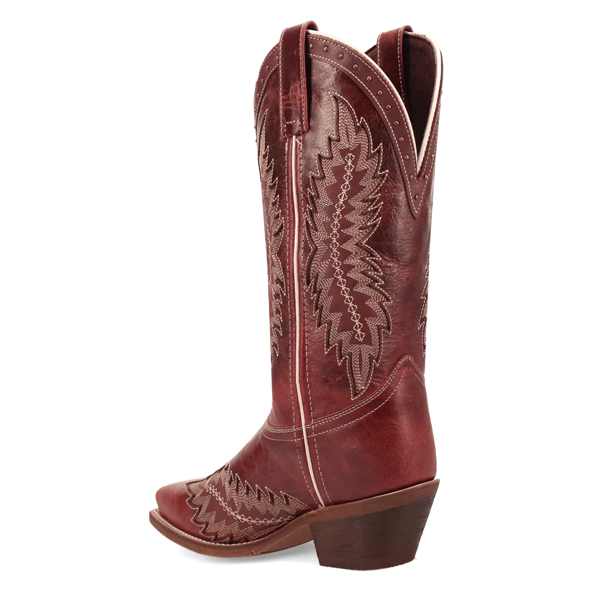 Laredo Women's Coyote Creek Snip Toe Leather Boot in Red