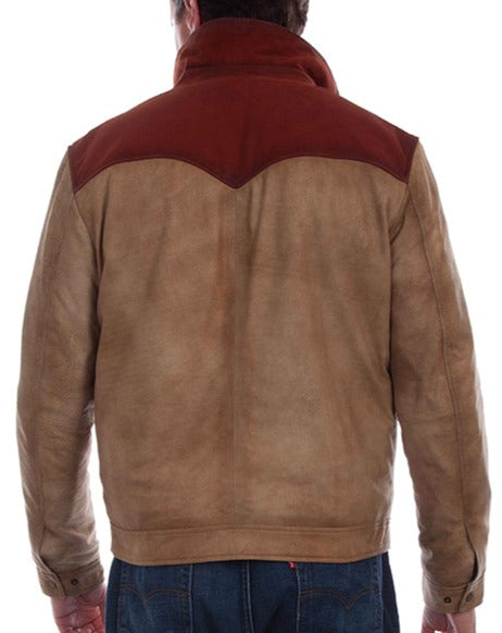 Scully Men's Burnished Suede Block Jacket