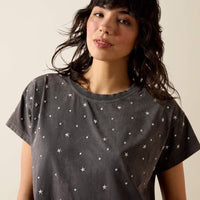 Ariat Women's Star Studded T-Shirt in Carbon Copy Grey