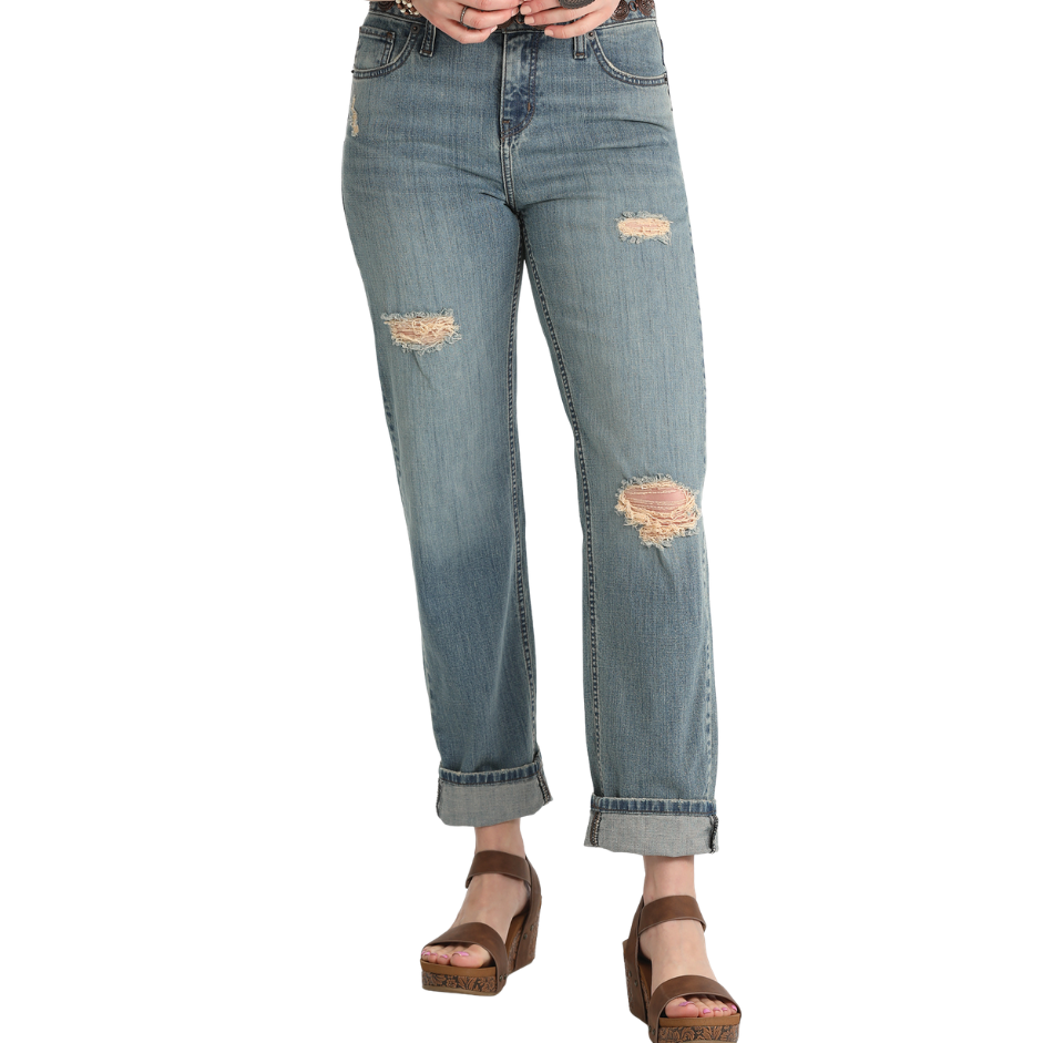 Cruel Women's Mid Ride Boyfriend Jean