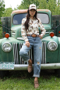Cruel Women's Mid Ride Boyfriend Jean