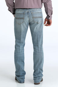 Cinch Men's Ian Slim Fit Bootcut Jean in Medium Stonewash