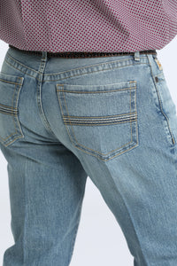 Cinch Men's Ian Slim Fit Bootcut Jean in Medium Stonewash