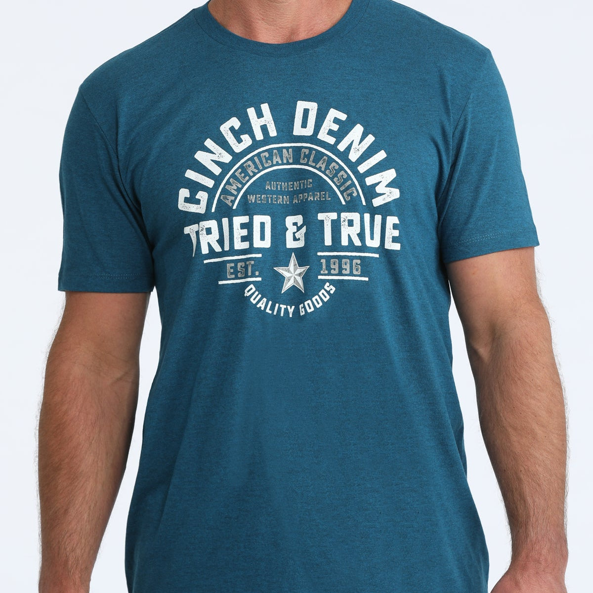 Cinch Men's Tried & True Graphic T-Shirt in Teal