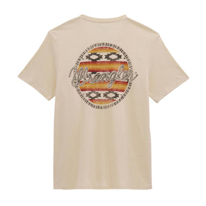 Wrangler Men's Western Print Graphic T-Shirt in Antique White