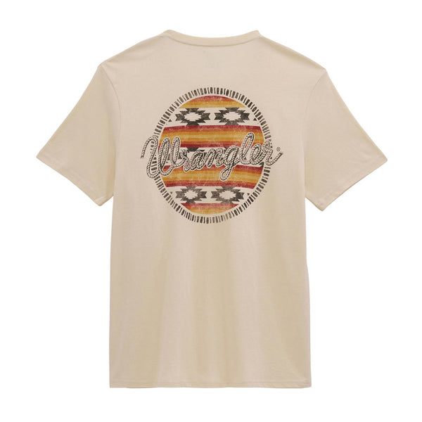 Wrangler Men's Western Print Graphic T-Shirt in Antique White