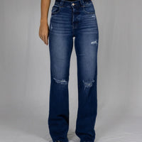 CC Western Women's Signature Montana High Rise Relaxed Wide Leg Jean in Dark Wash
