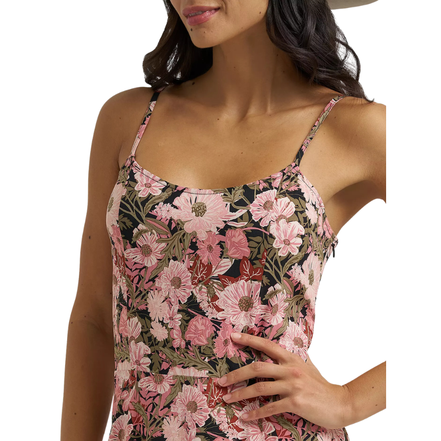 Wrangler Women's Tank Maxi Dress in Pink